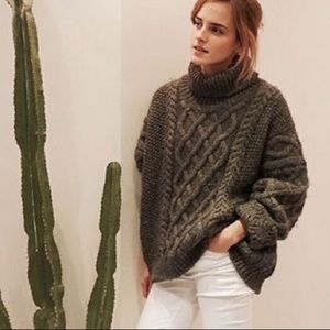 Zady chunky wool cable knit sweater